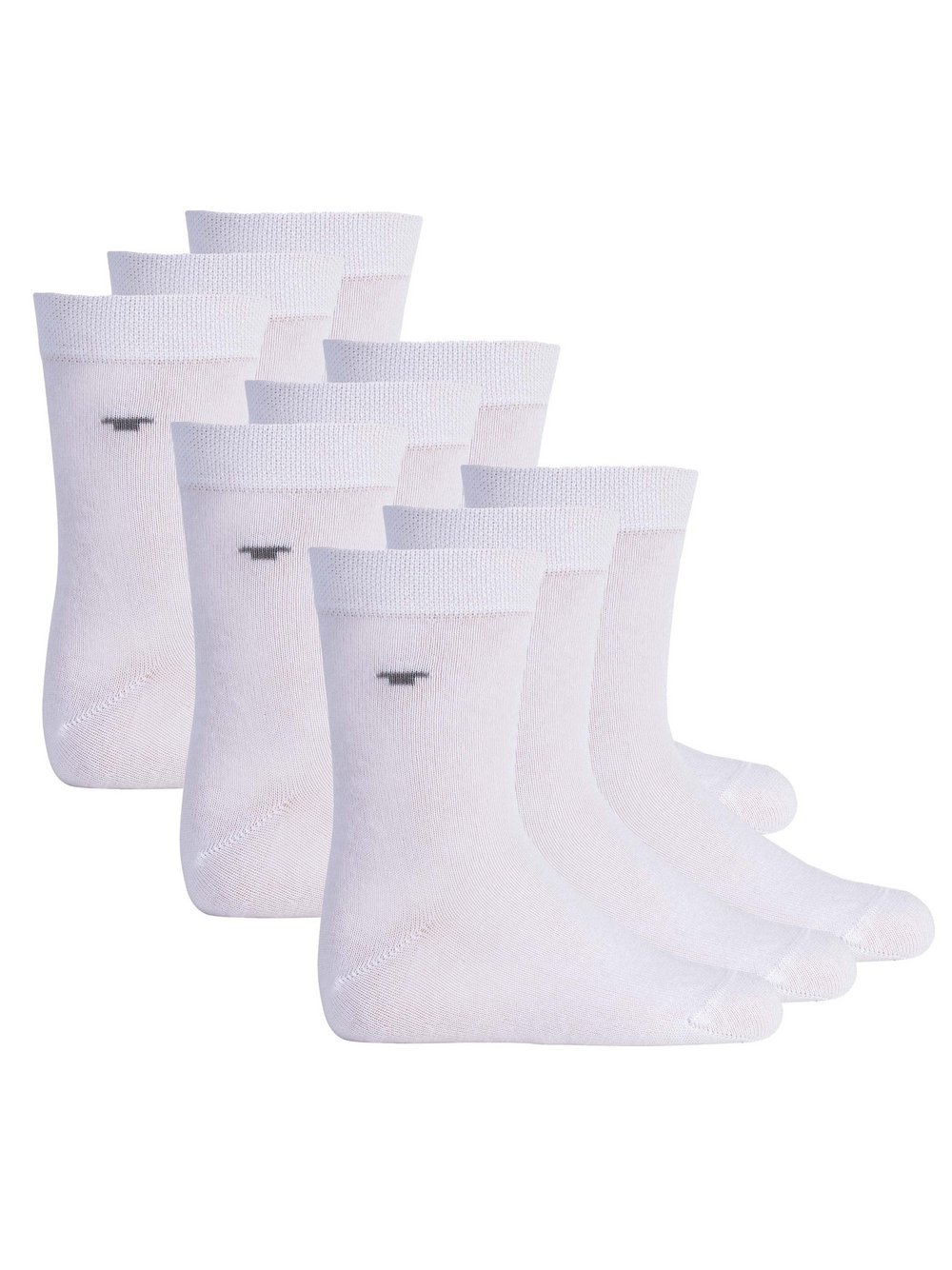 Tom Tailor Socken 9er Pack Damen Baumwolle weiß, 31-34