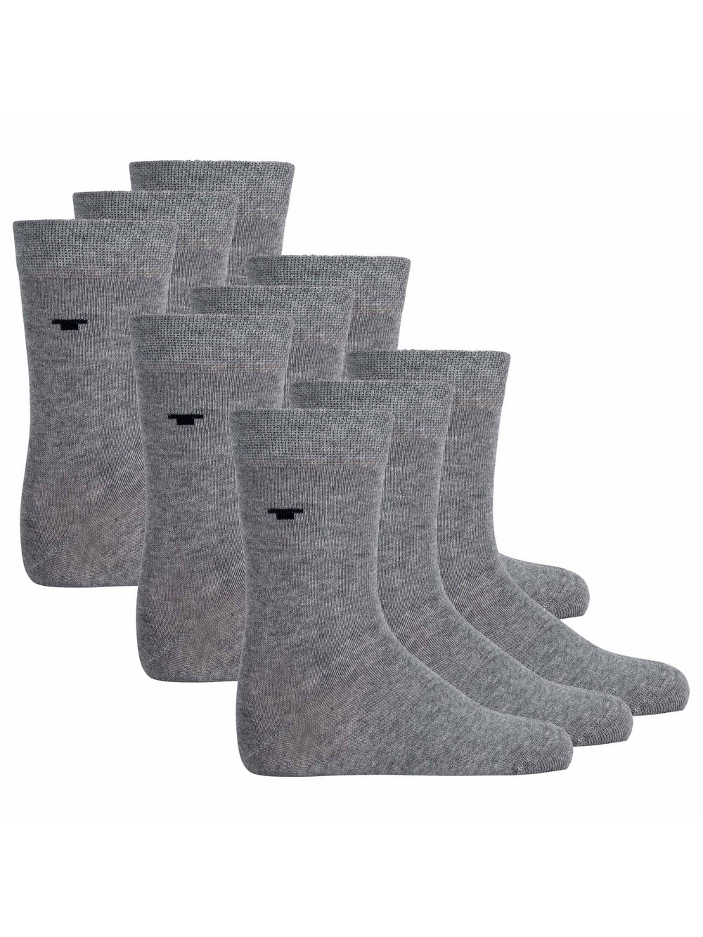 Tom Tailor Socken 9er Pack Damen Baumwolle grau, 31-34