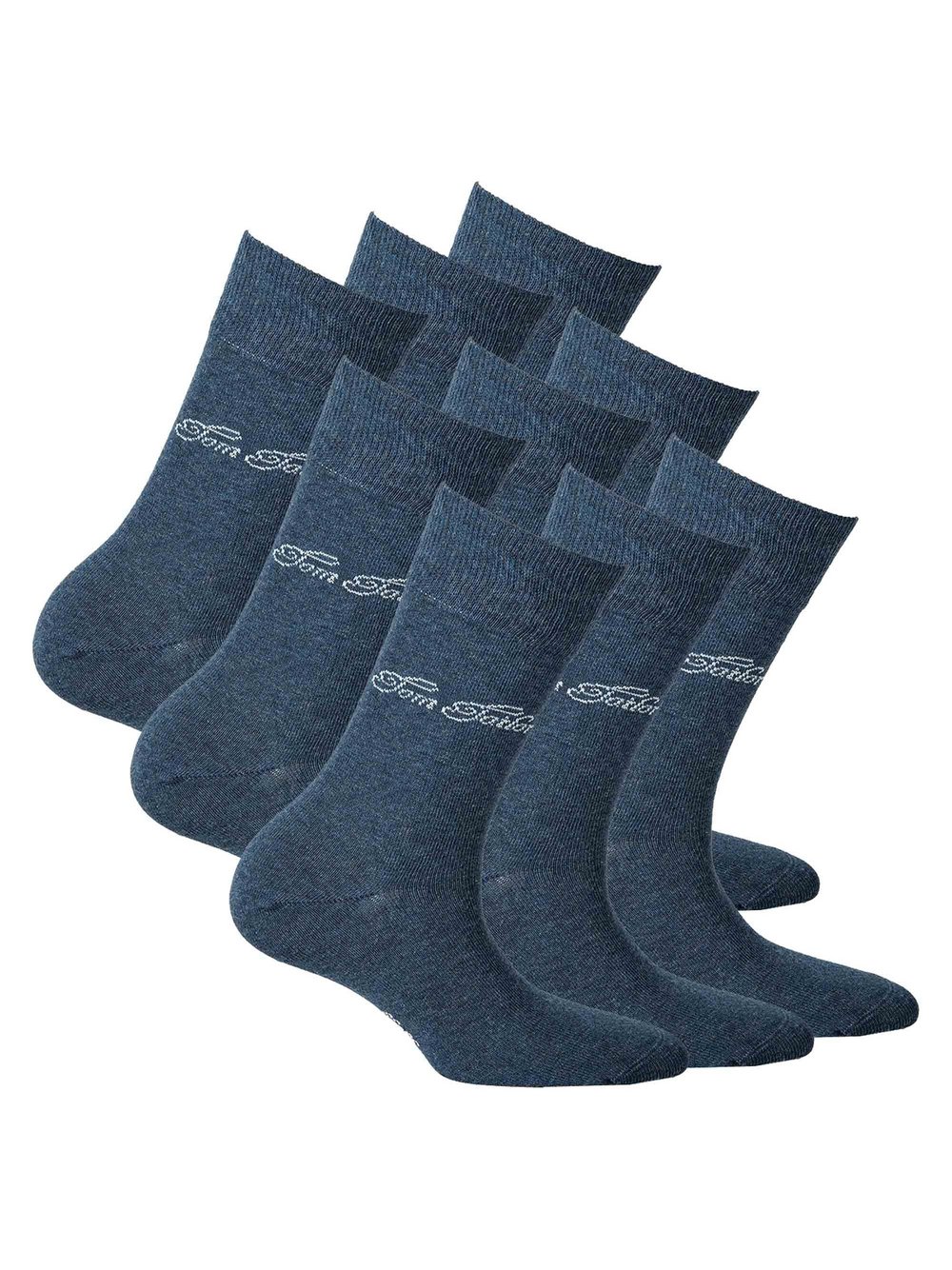 Tom Tailor Socken 9er Pack Damen Baumwolle blau, 35-38