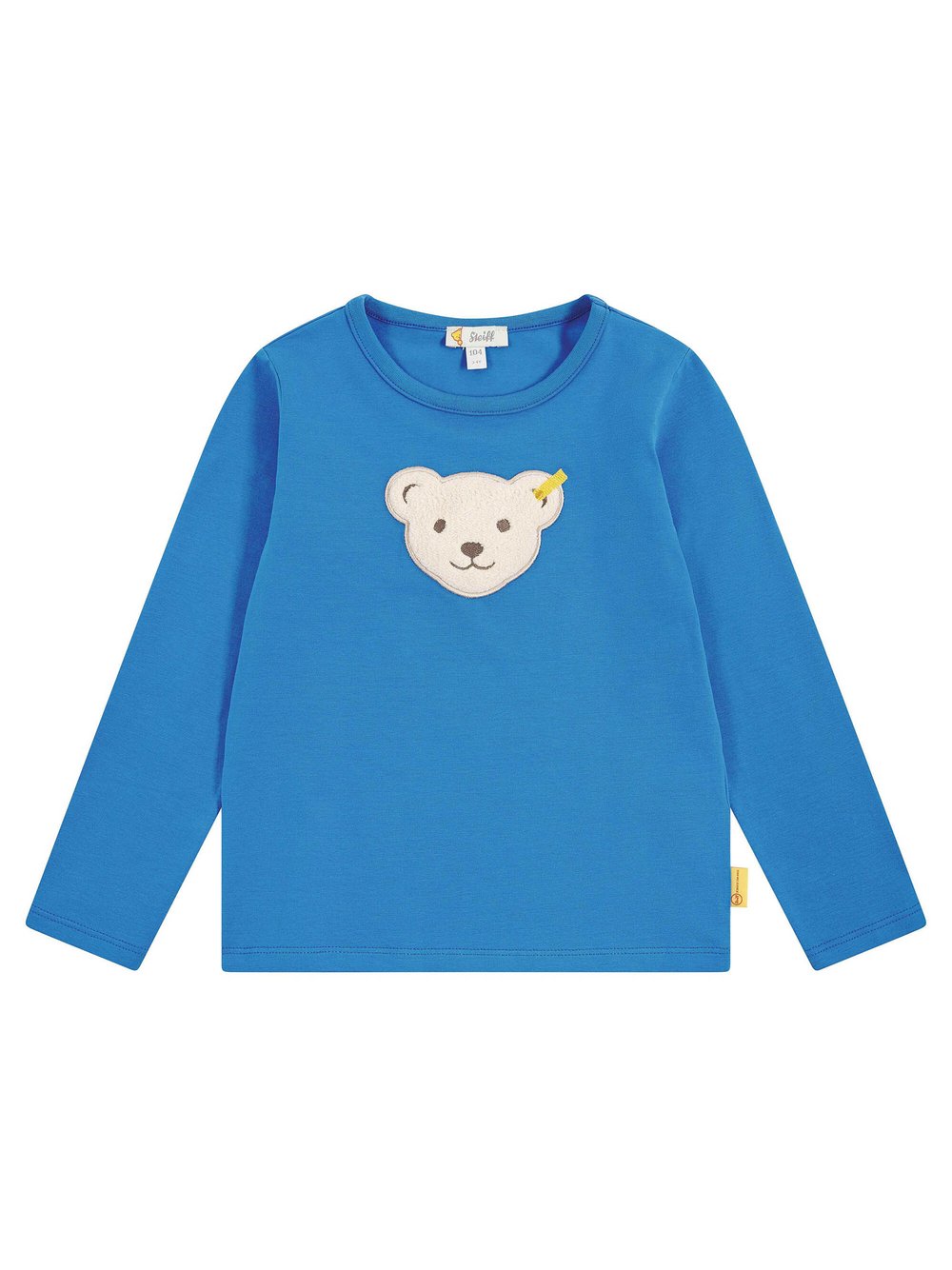 Steiff Longsleeve 1er Pack Kinder Baumwolle blau, 110