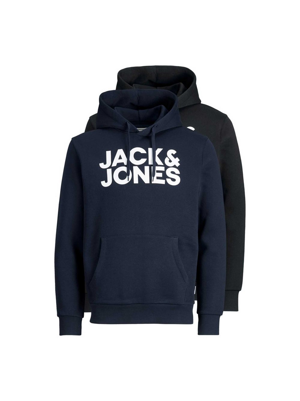 Jack & Jones Sweatshirt 2er Pack Herren Baumwolle mehrfarbig, XXL