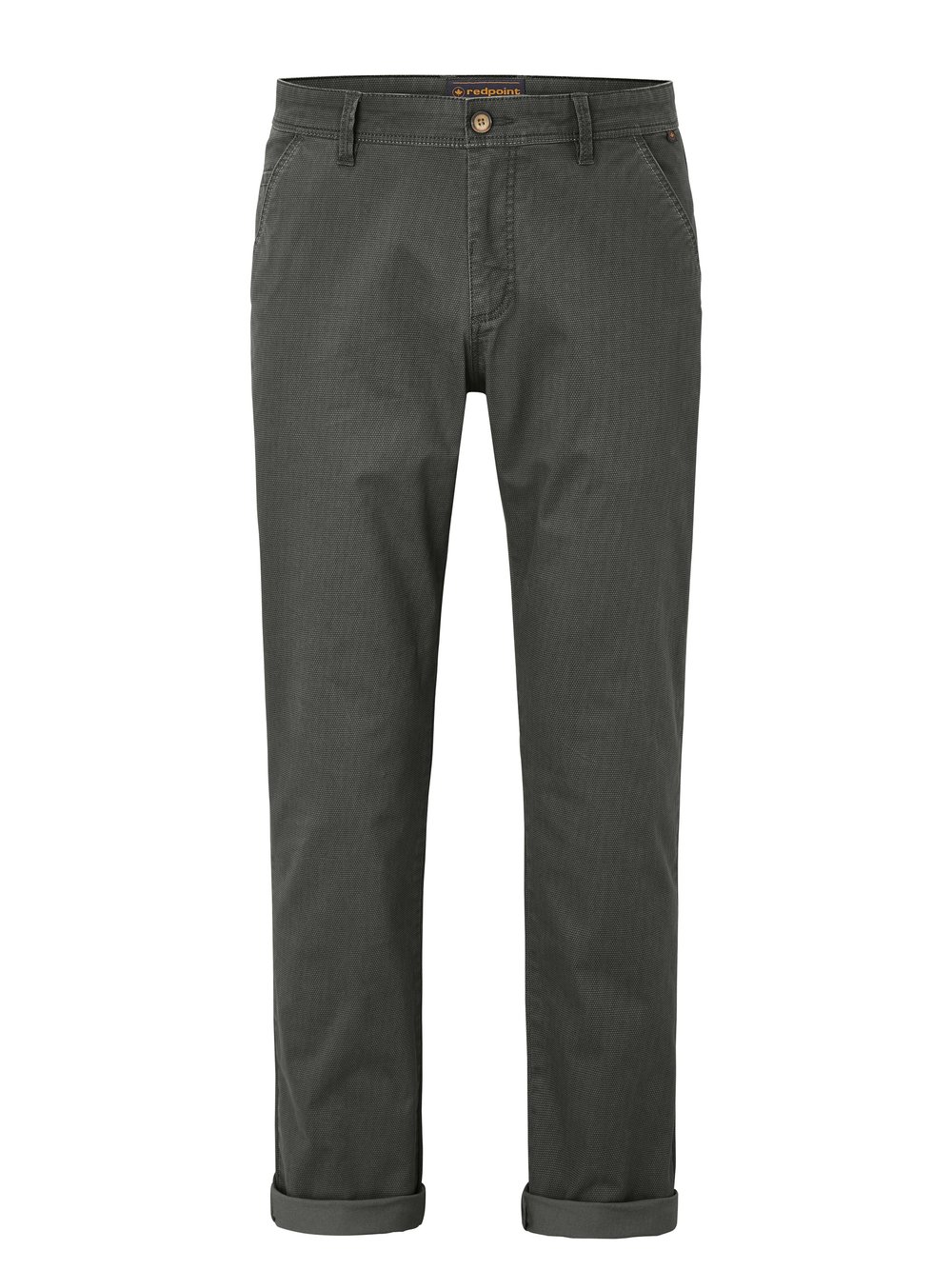 Redpoint Chino Herren Baumwolle grau bedruckt, 34-34