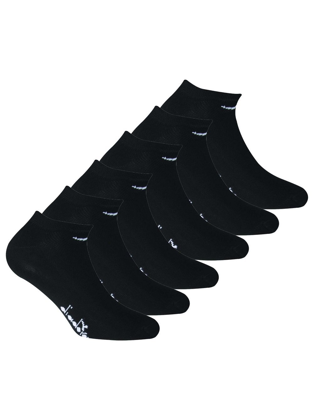 Diadora Socken 6er Pack Damen Baumwolle schwarz gemustert, 43-46