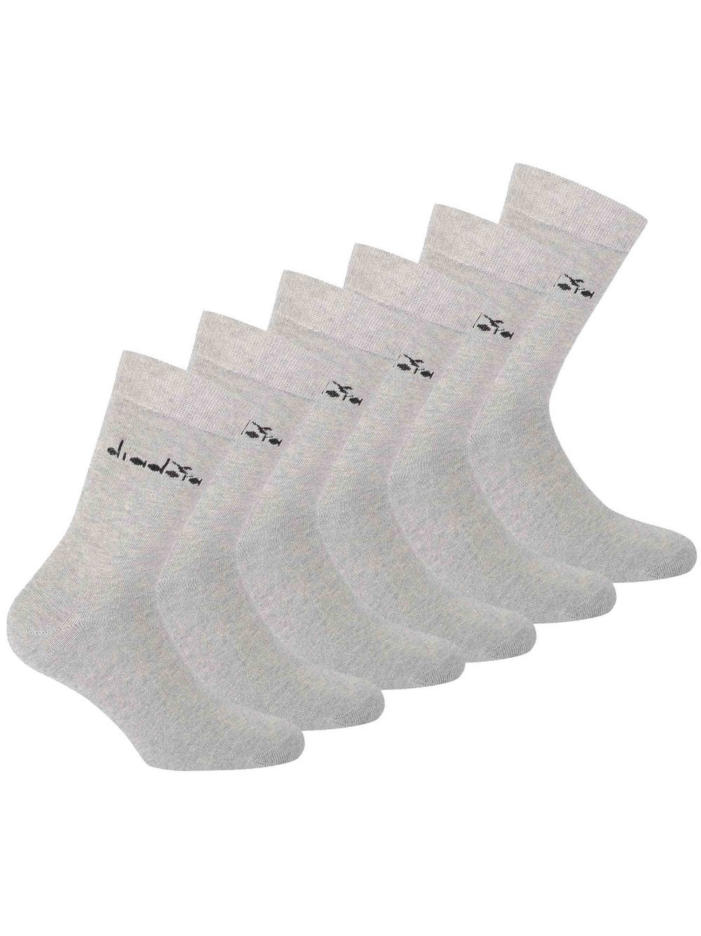 Diadora Socken 6er Pack Damen Baumwolle grau gemustert, 43-46