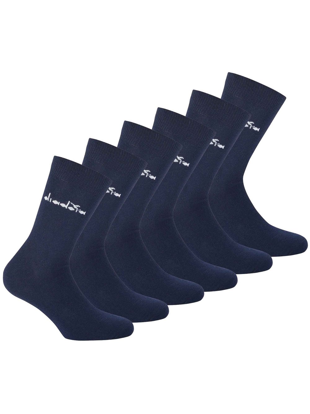 Diadora Socken 6er Pack Damen Baumwolle blau gemustert, 43-46