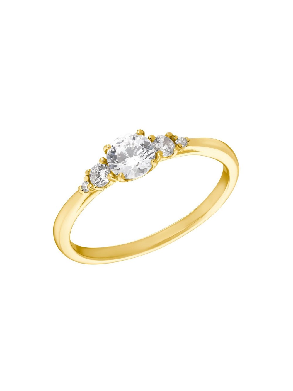 amor Ring Damen Sterlingsilber gold, 52