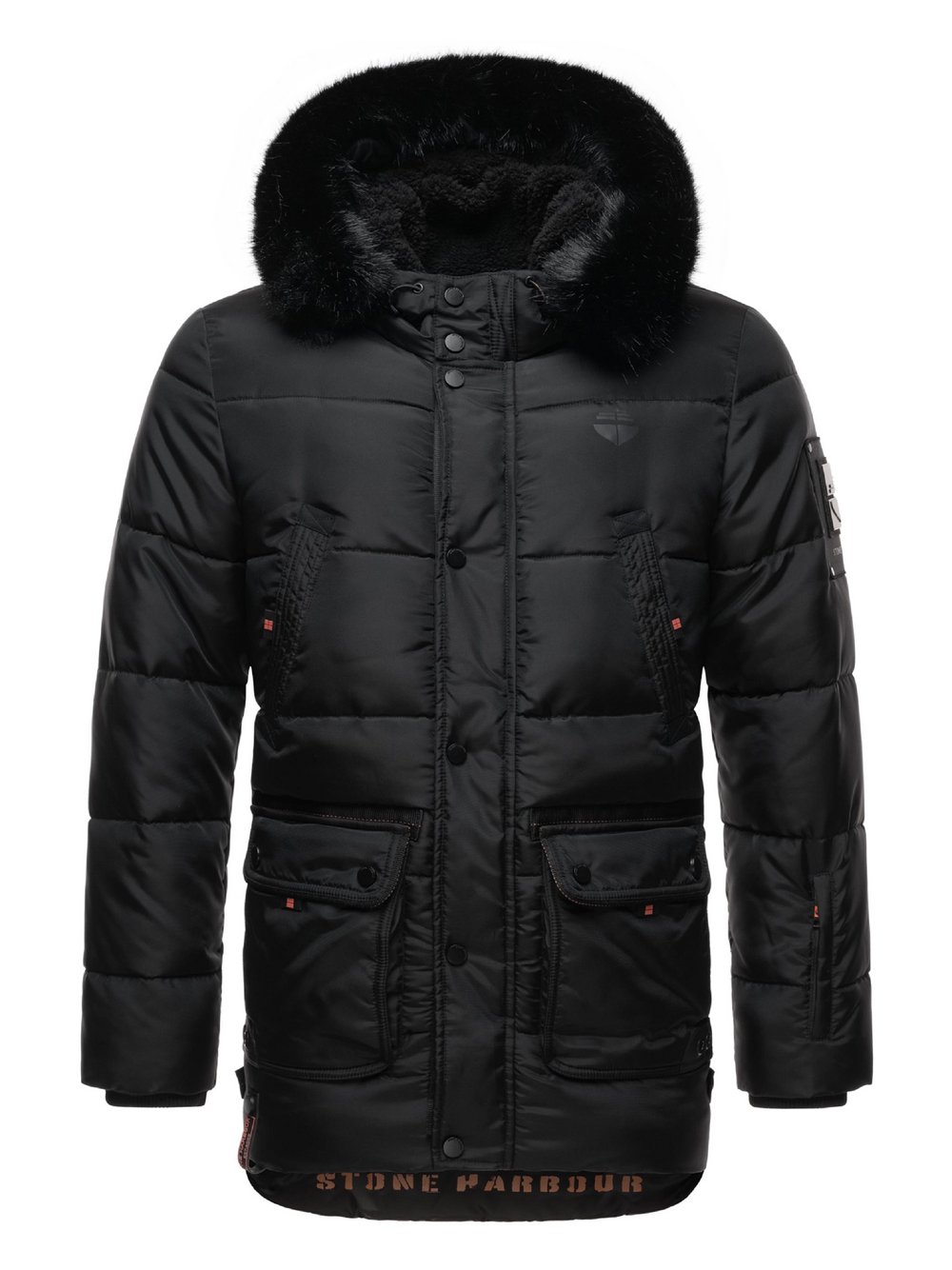 STONE HARBOUR Winterjacke Herren schwarz, XL