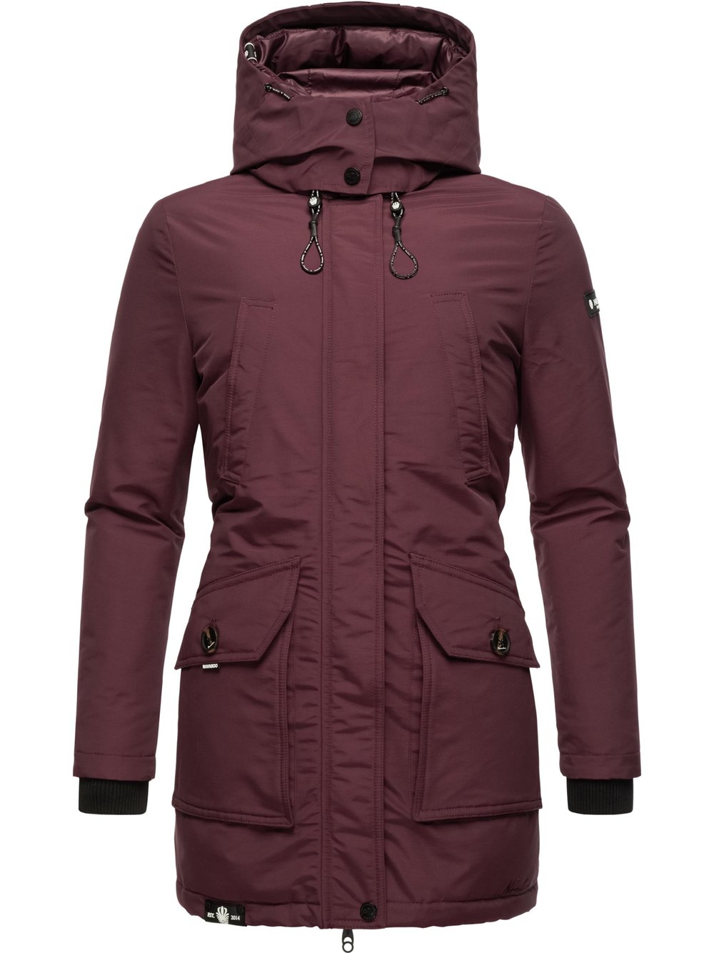 Navahoo Winterjacke Damen Baumwolle rot, S