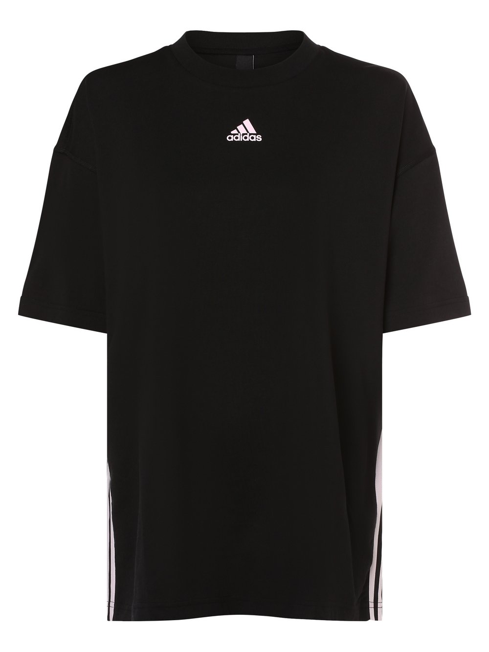 adidas Sportswear T-Shirt Damen Baumwolle schwarz gemustert, XS