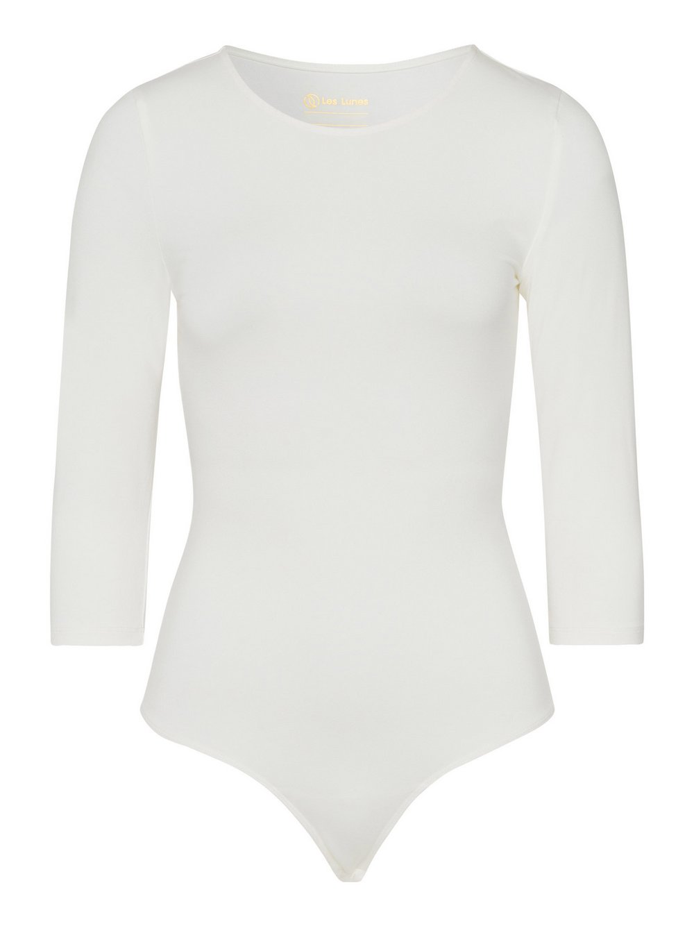 Les Lunes Body mit 3/4-Arm Damen Viskose beige, XS