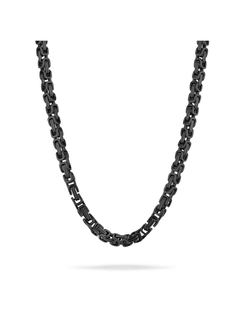 Thumbnail - Fynch-Hatton Halskette Herren Edelstahl schwarz, ONE SIZE