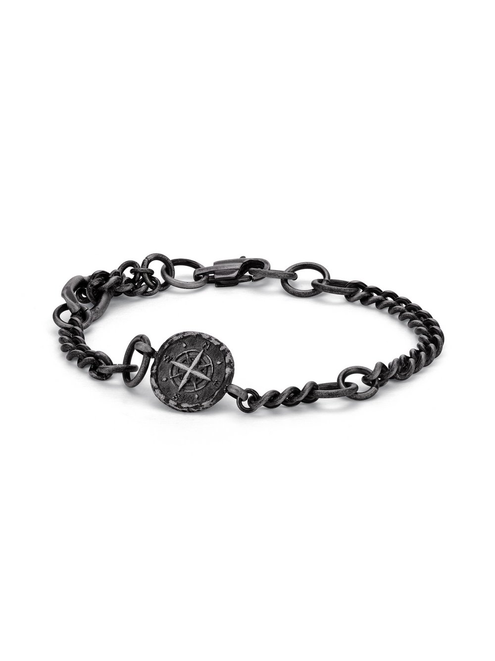 Thumbnail - Fynch-Hatton Armband Herren Edelstahl grau, ONE SIZE