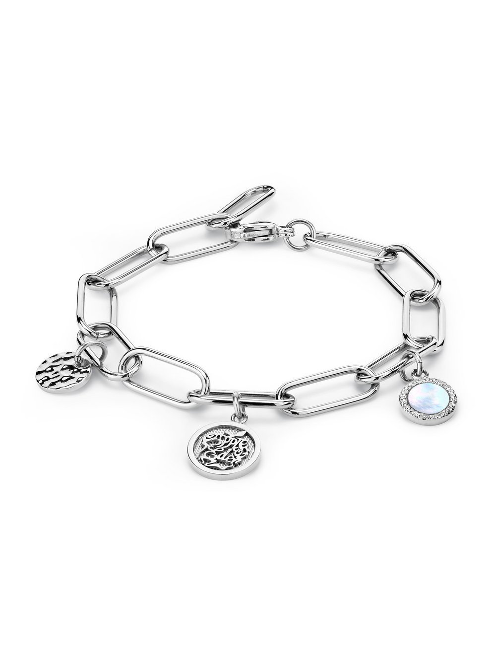 Apple of Eden Armband Damen Edelstahl silber, ONE SIZE