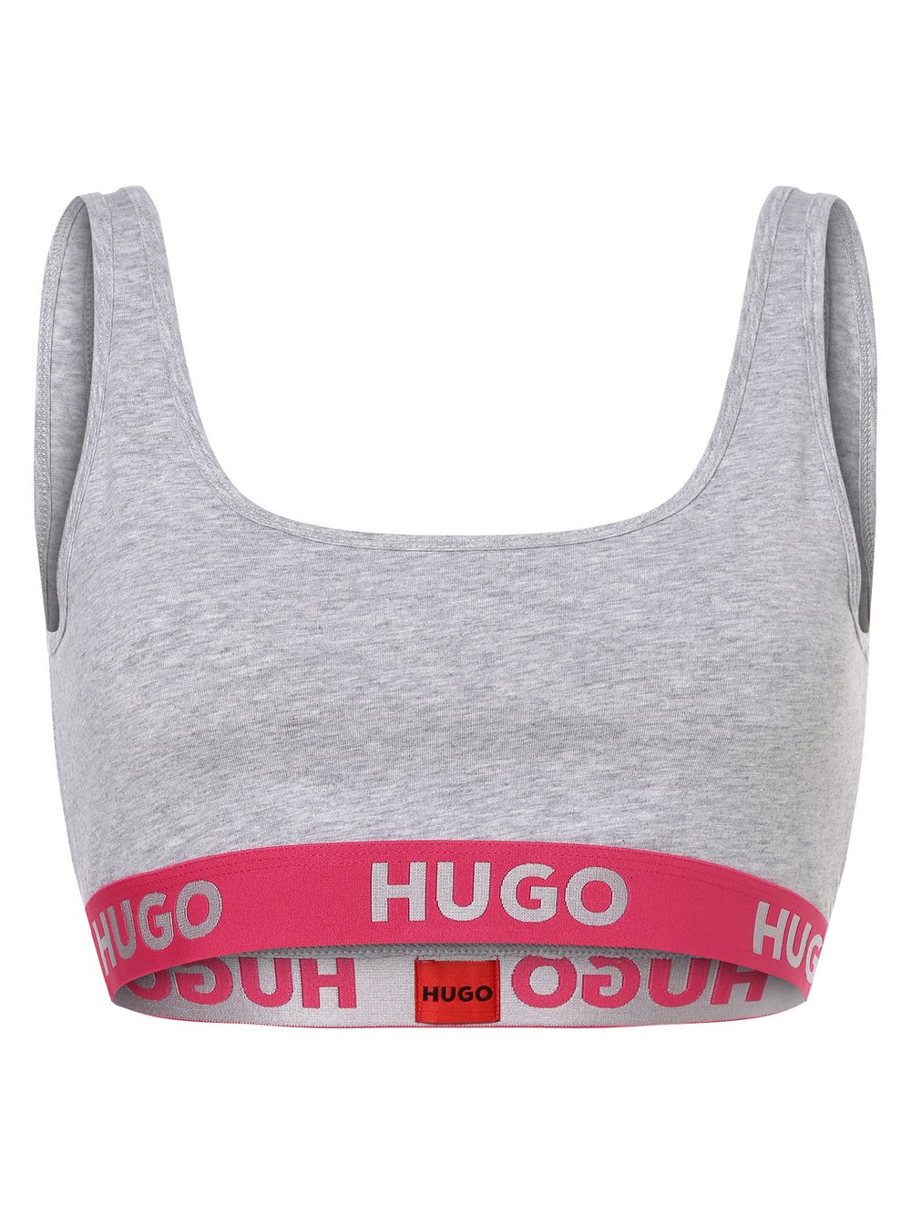 HUGO Bustier Damen Baumwolle grau meliert, S