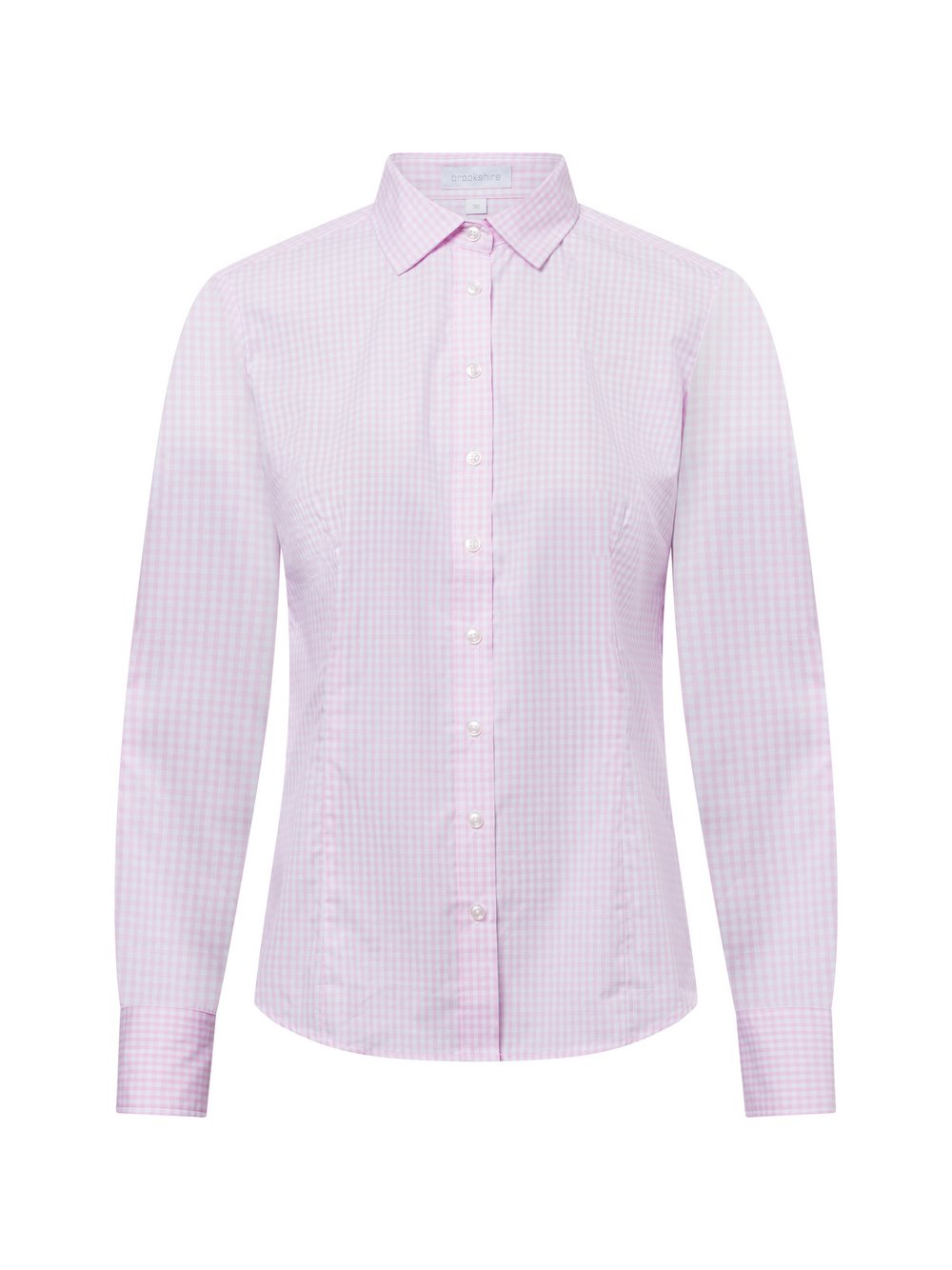 brookshire Bluse Damen Baumwolle rosa kariert, 42