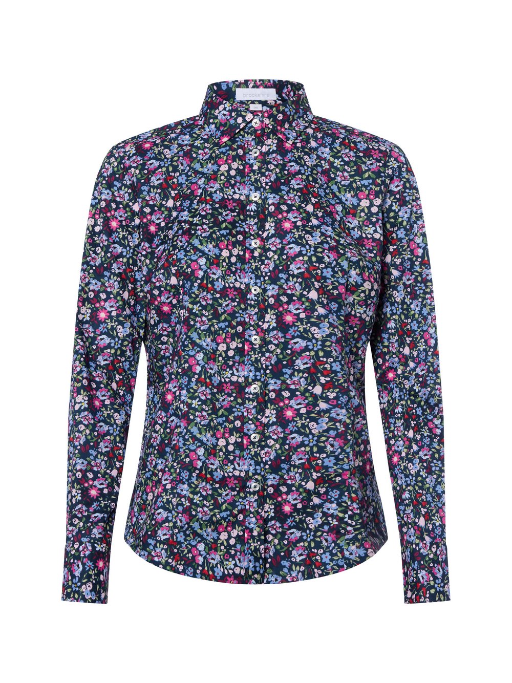 brookshire Bluse Damen Baumwolle mehrfarbig gemustert, 42