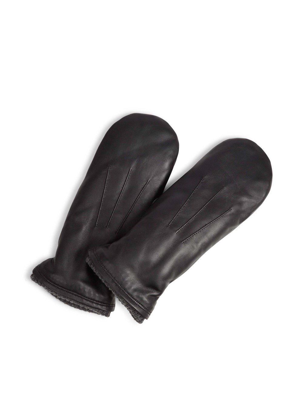 Markberg Fäustlinge Damen Leder schwarz, L