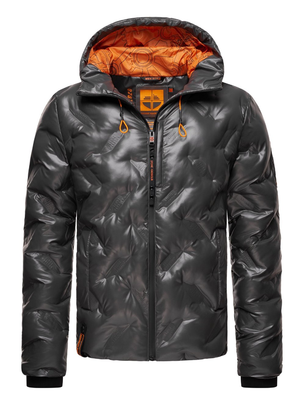 STONE HARBOUR Winterjacke Herren grau, S