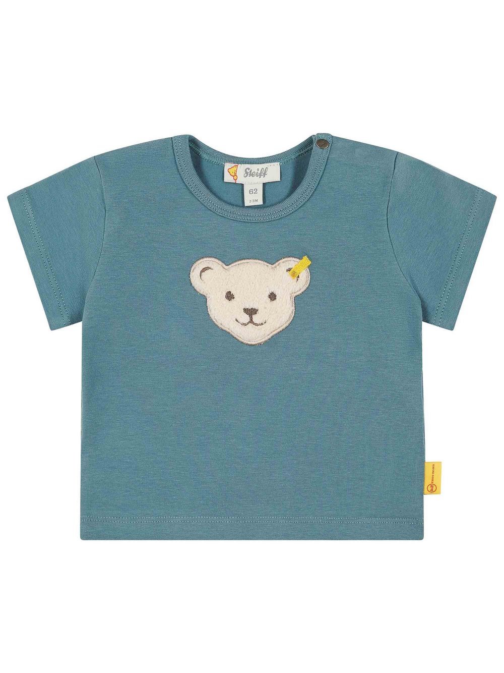 Steiff T-Shirt 1er Pack Kinder Baumwolle blau, 68