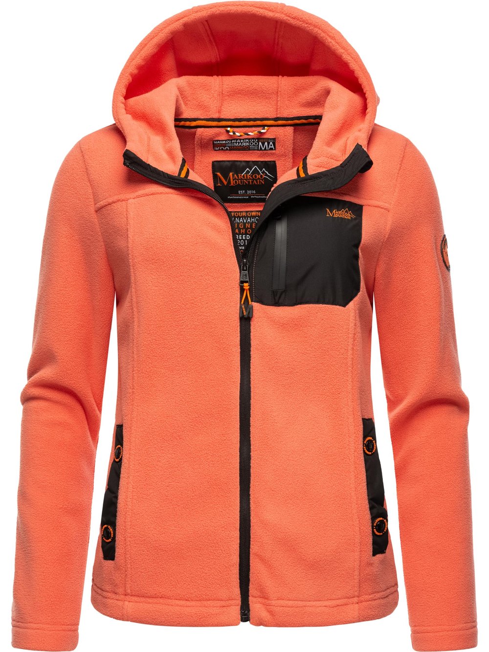 Marikoo Fleecejacke Damen orange, XS