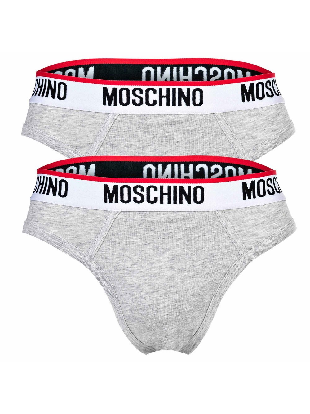 Love Moschino Slip 2er Pack Herren Baumwolle grau, M