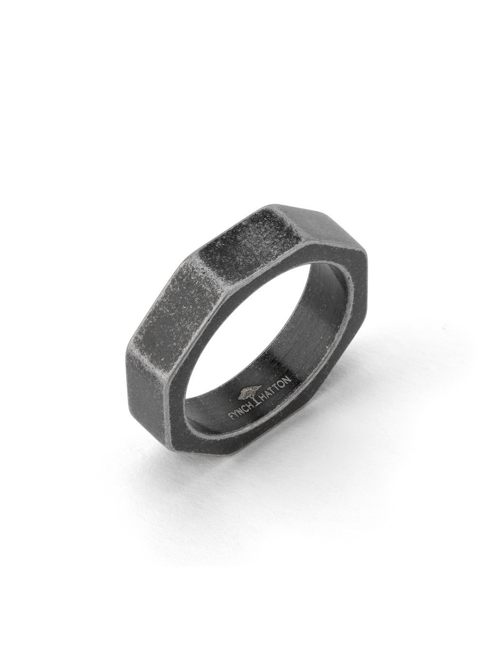 Fynch-Hatton Ring Herren Edelstahl grau, 64