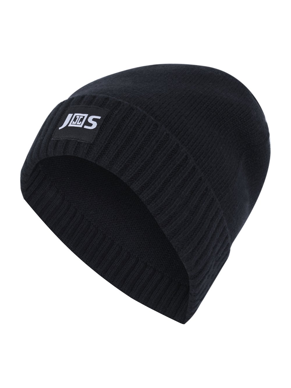 JETTE SPORT Beanie Damen Baumwolle schwarz bedruckt, ONE SIZE