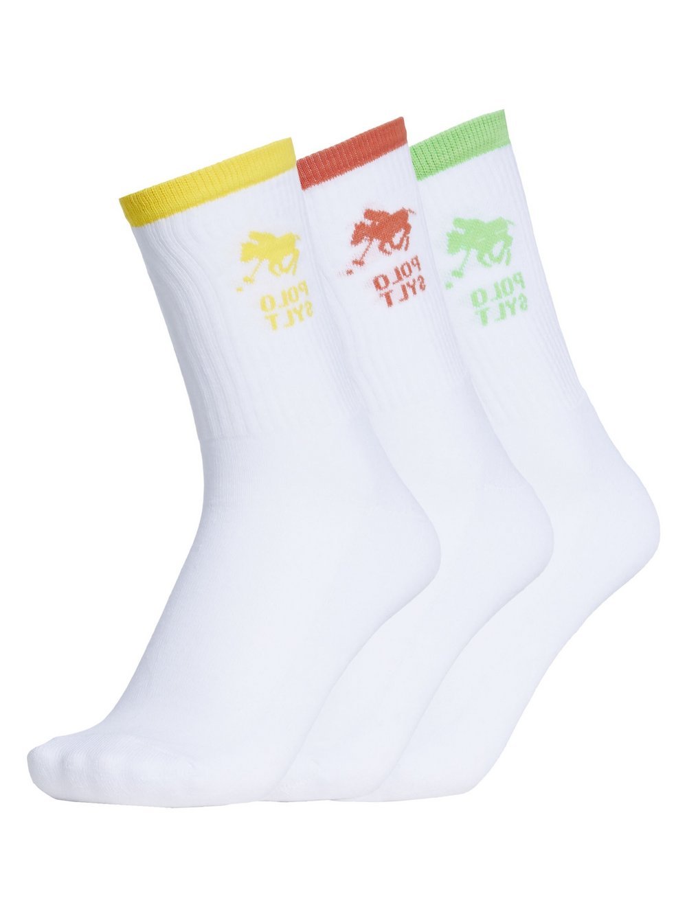 Polo Sylt Socken Damen Baumwolle weiß bedruckt, 37-38