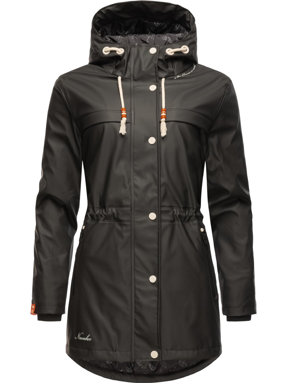 Navahoo Regenmantel Damen schwarz, S