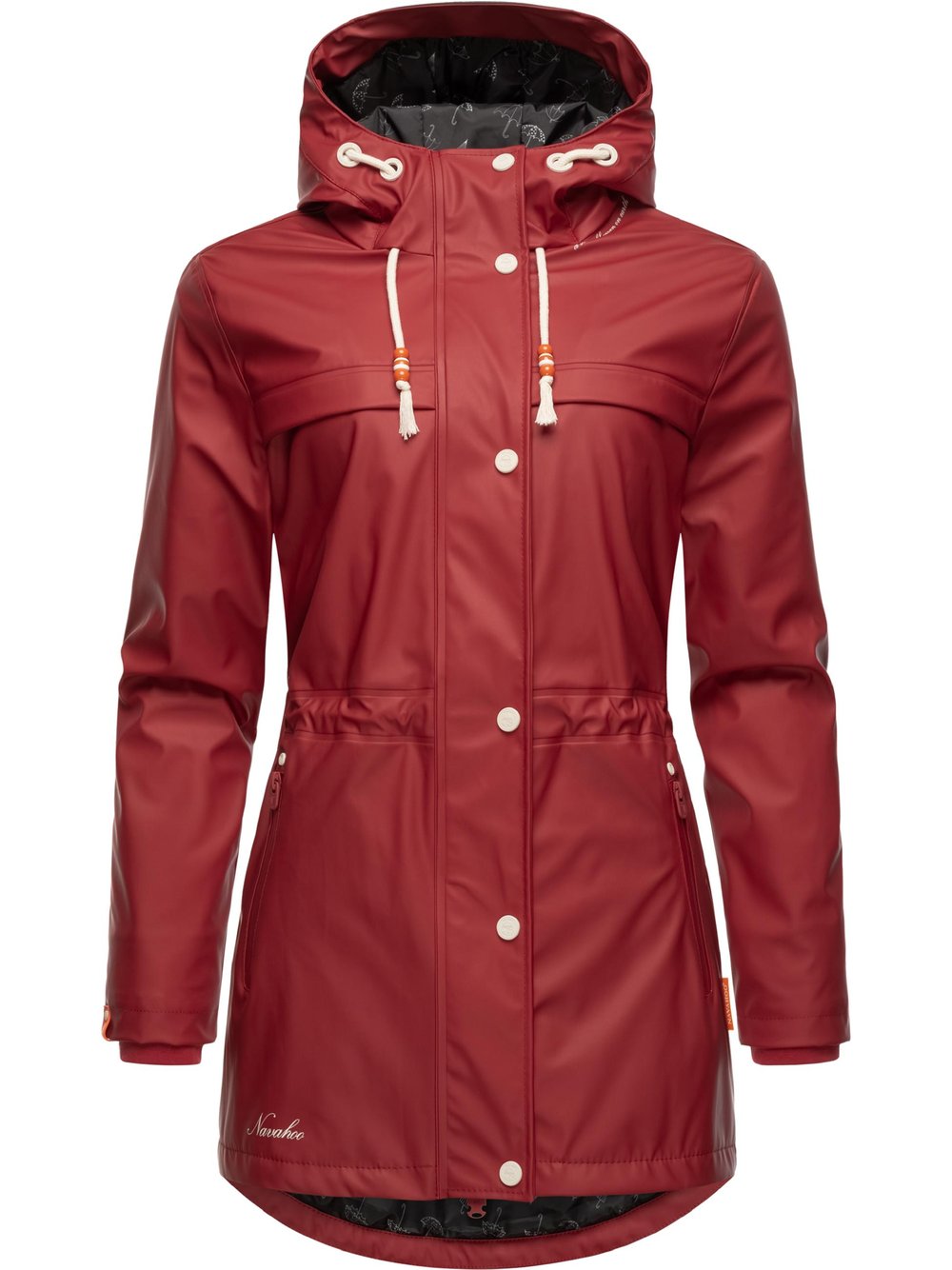 Navahoo Regenmantel Damen rot, M