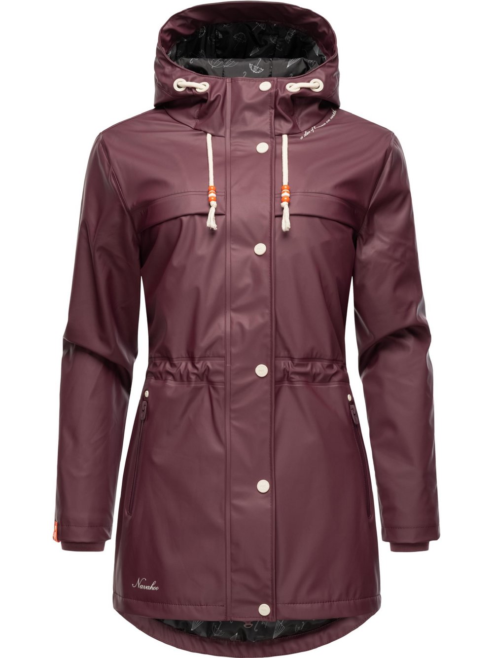 Navahoo Regenmantel Damen rot, L