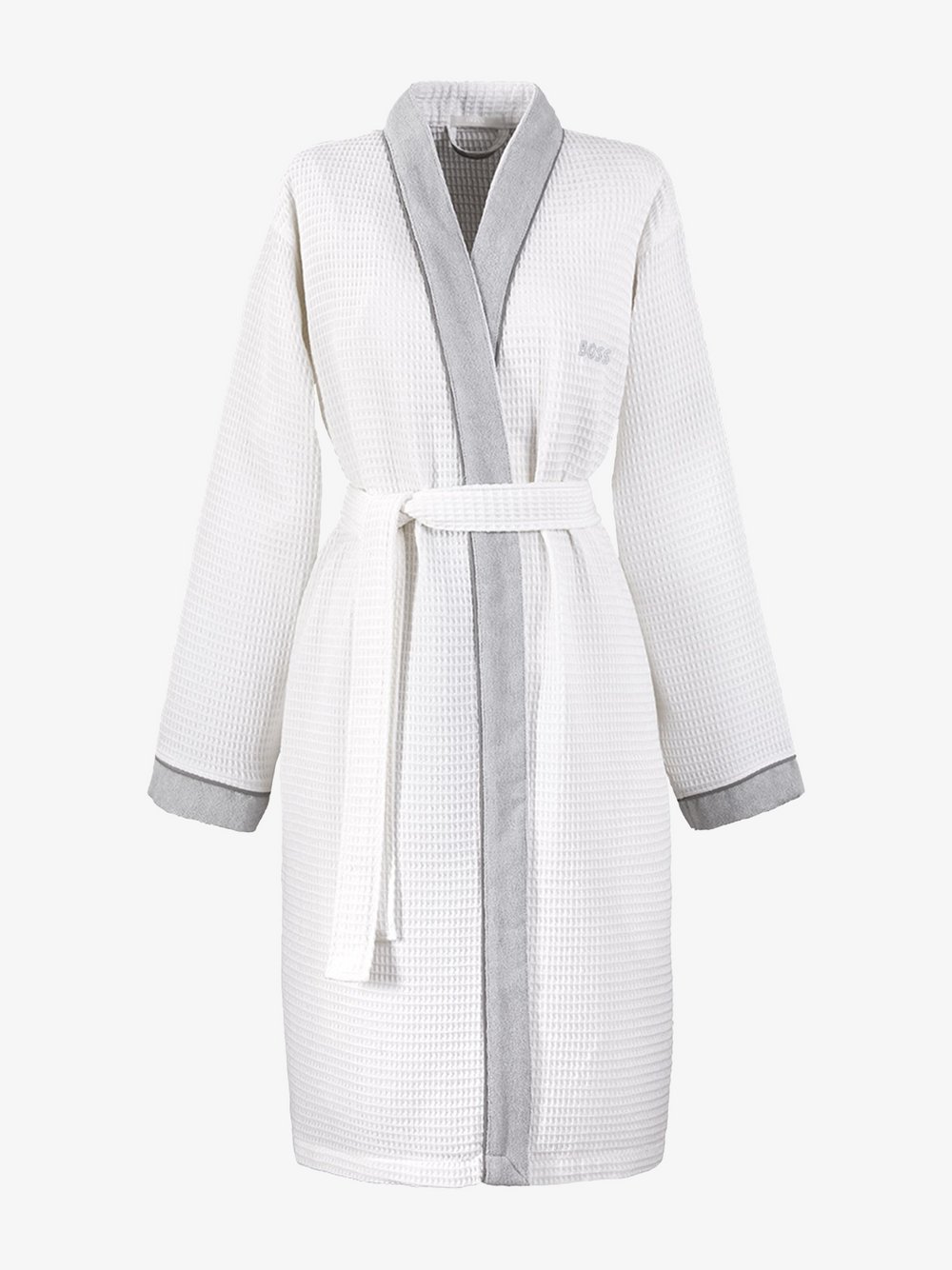 HUGO BOSS home Bademantel Damen Baumwolle weiß, XL