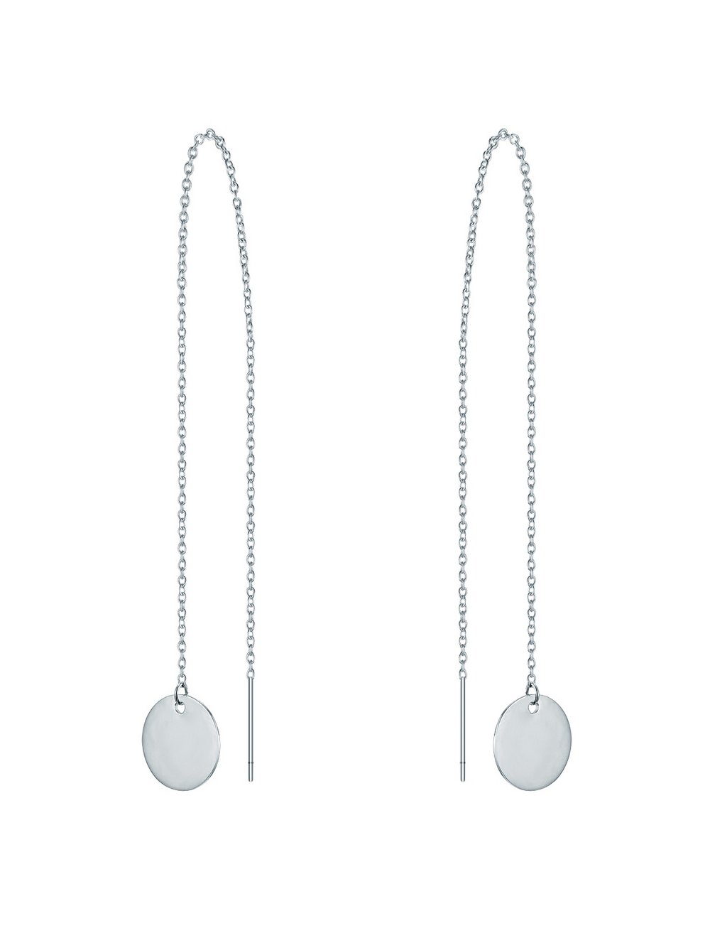 Eastside Ohrhänger Damen Edelstahl silber, ONE SIZE