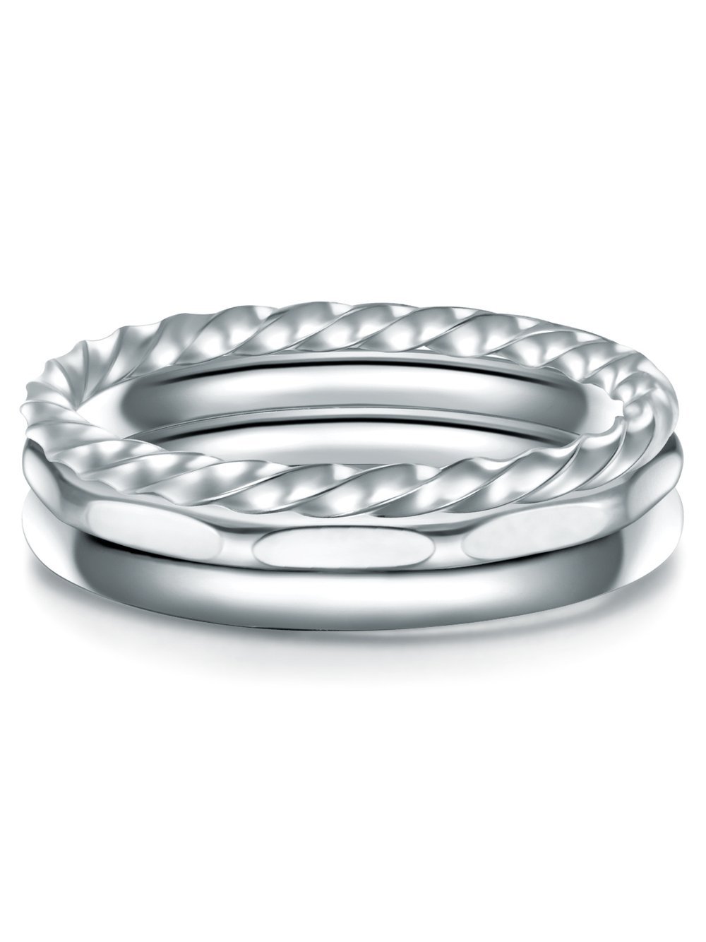 Eastside Ring Damen Edelstahl silber, 50