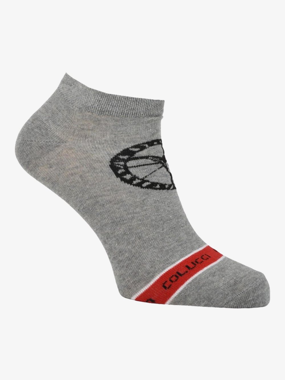 Carlo Colucci Sneakersocken  Herren Baumwolle mehrfarbig bedruckt, 43-46