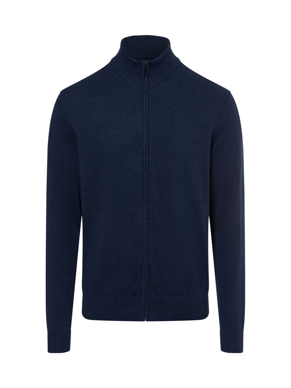 Andrew James Strickjacke Herren Baumwolle blau meliert, L