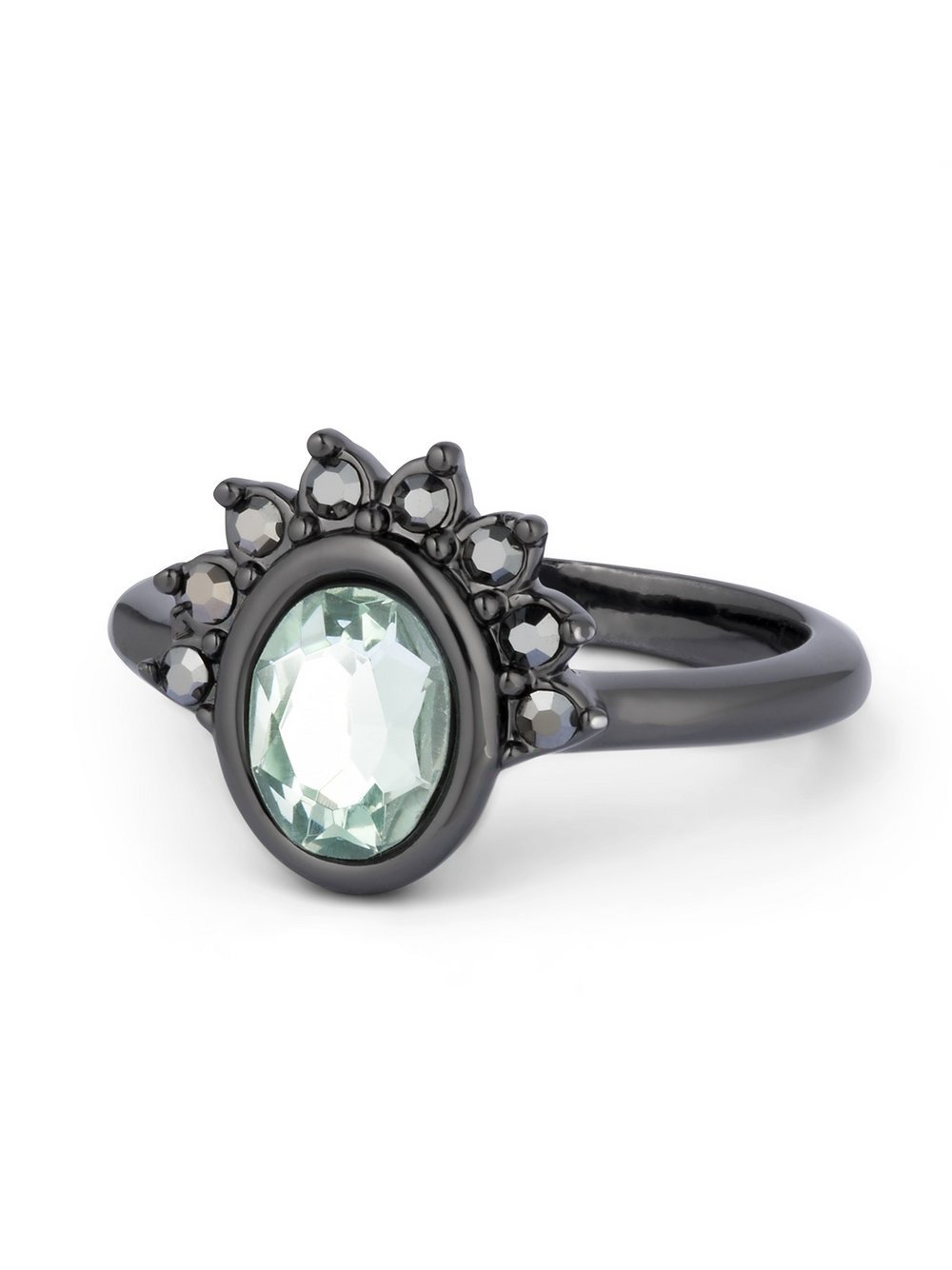 Pippa & Jean Ring Damen Messing schwarz, 59