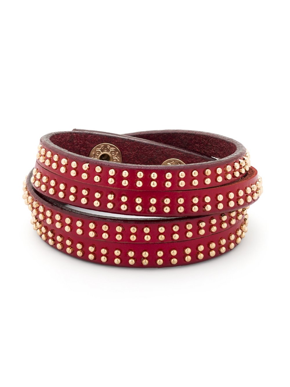 Pippa & Jean Lederarmband Damen rot, ONE SIZE