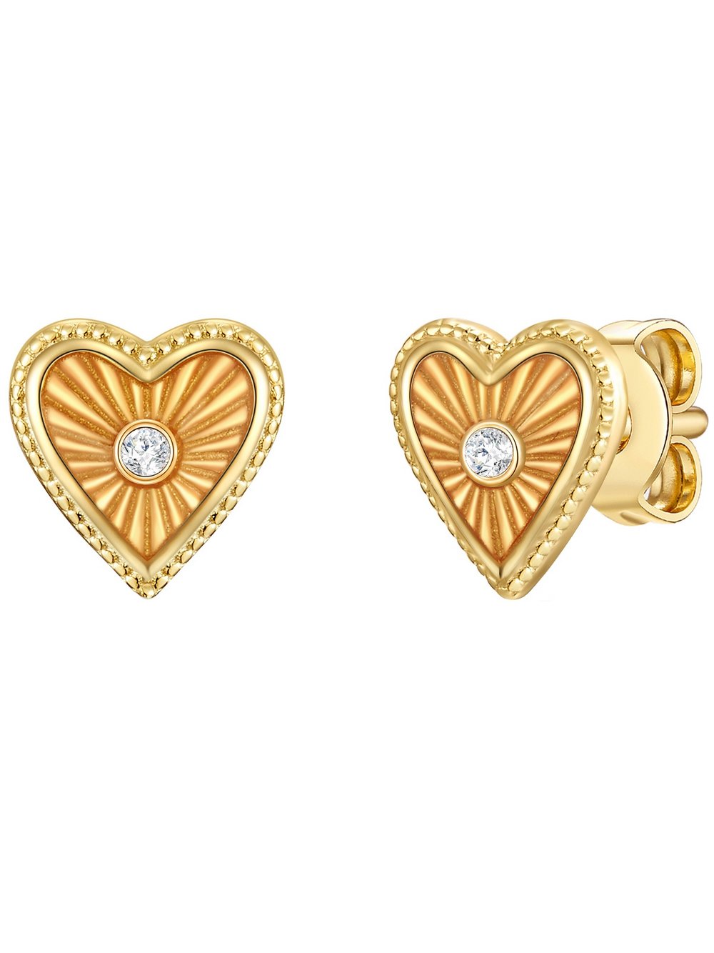 Glanzstücke München Ohrstecker Damen Sterlingsilber gold, ONE SIZE