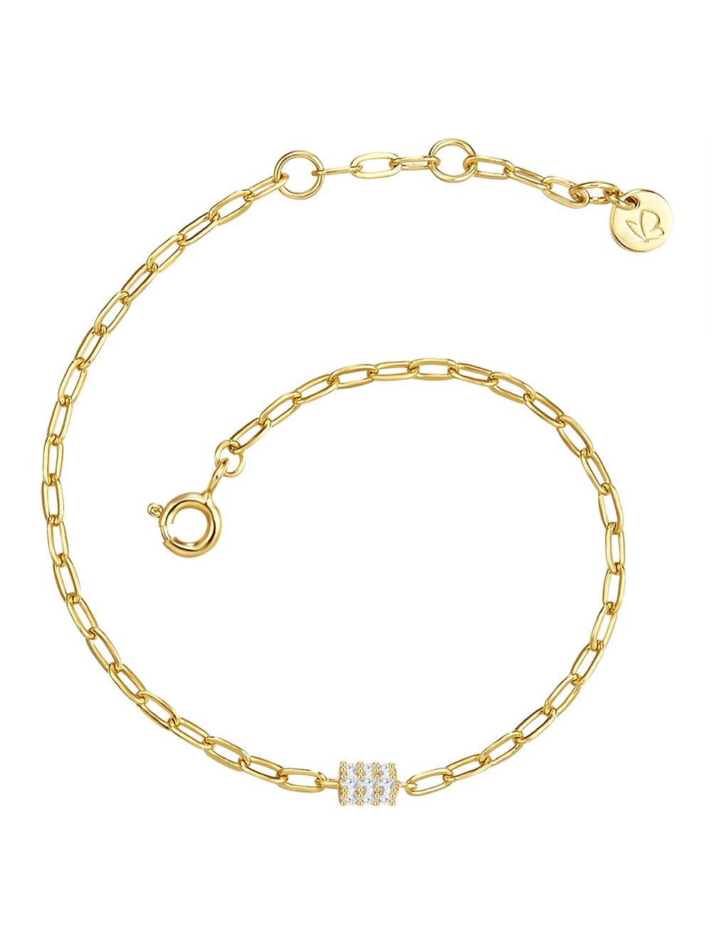 Glanzstücke München Armband Damen Sterlingsilber gold, ONE SIZE