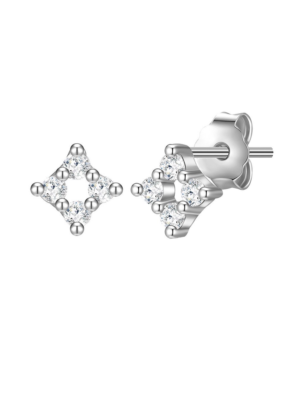 Glanzstücke München Ohrstecker Damen Sterlingsilber silber, ONE SIZE