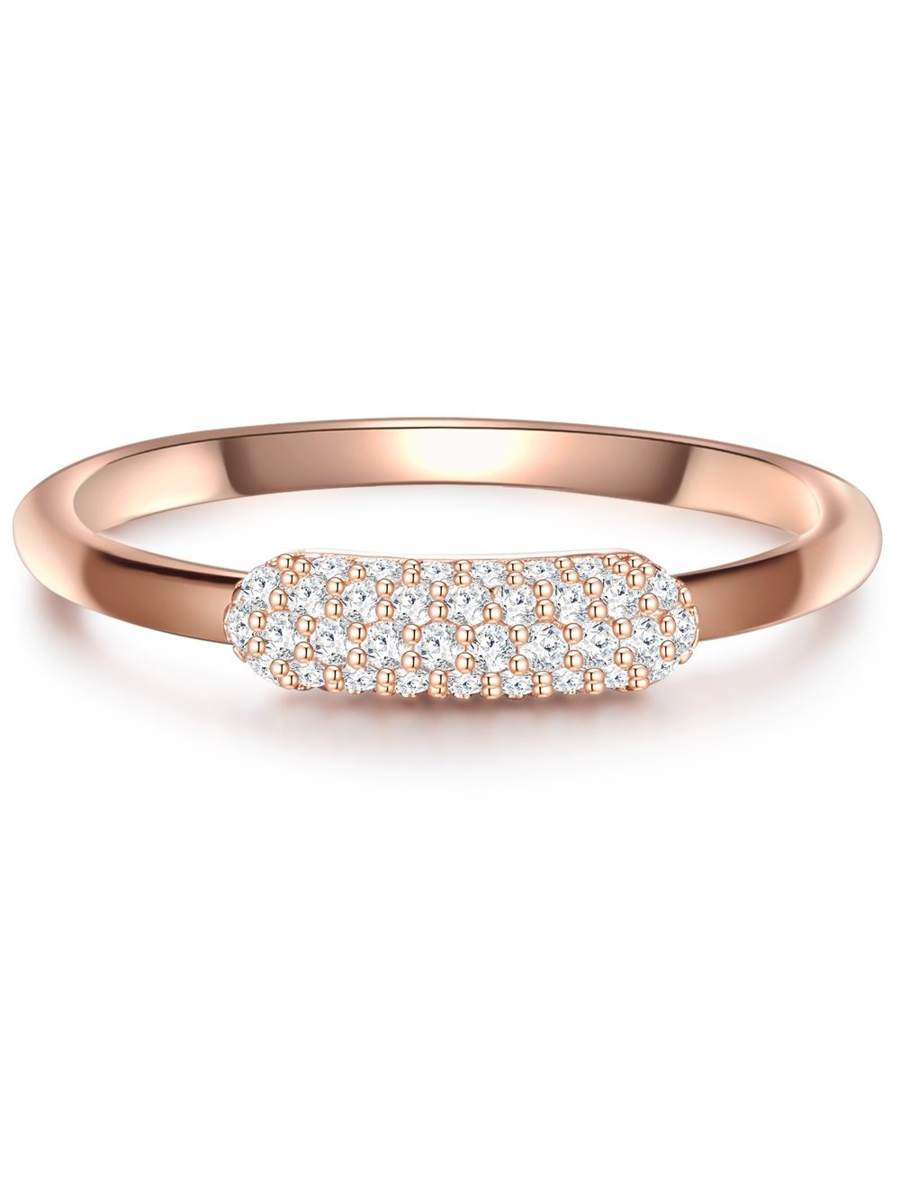 Glanzstücke München Ring Damen Sterlingsilber roségold, 58