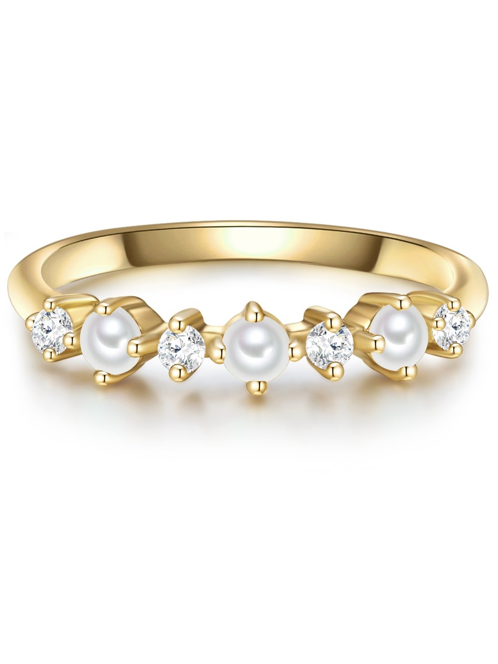 Glanzstücke München Ring Damen Sterlingsilber gold, 48