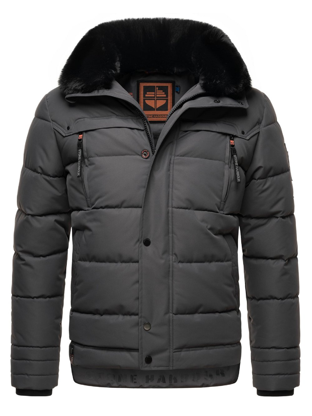 STONE HARBOUR Winterjacke Herren grau, XL