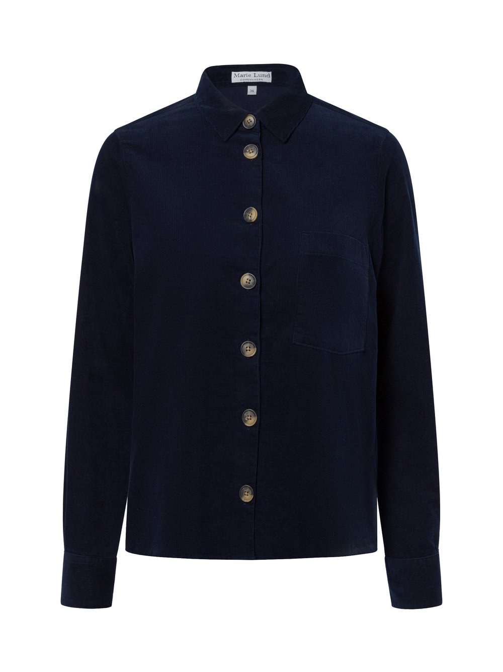 Marie Lund Cordbluse Damen blau, 42