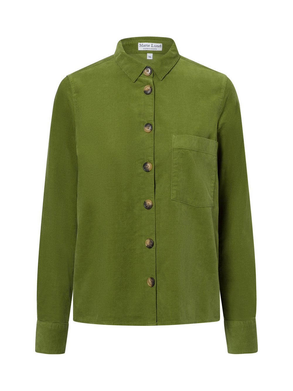 Marie Lund Cordbluse Damen grün, 40