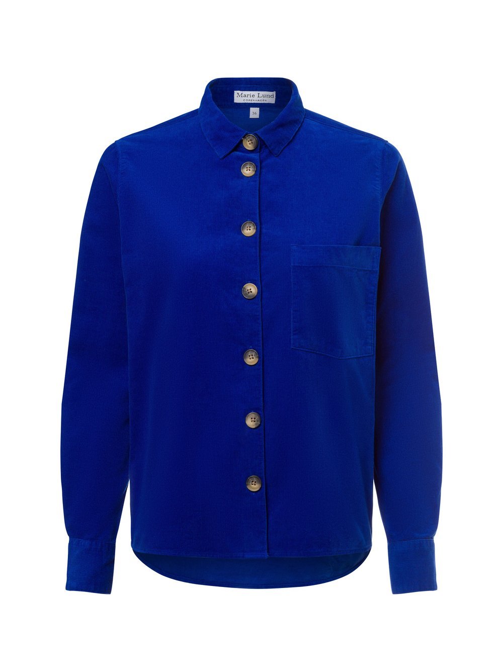 Marie Lund Cordbluse Damen blau, 44