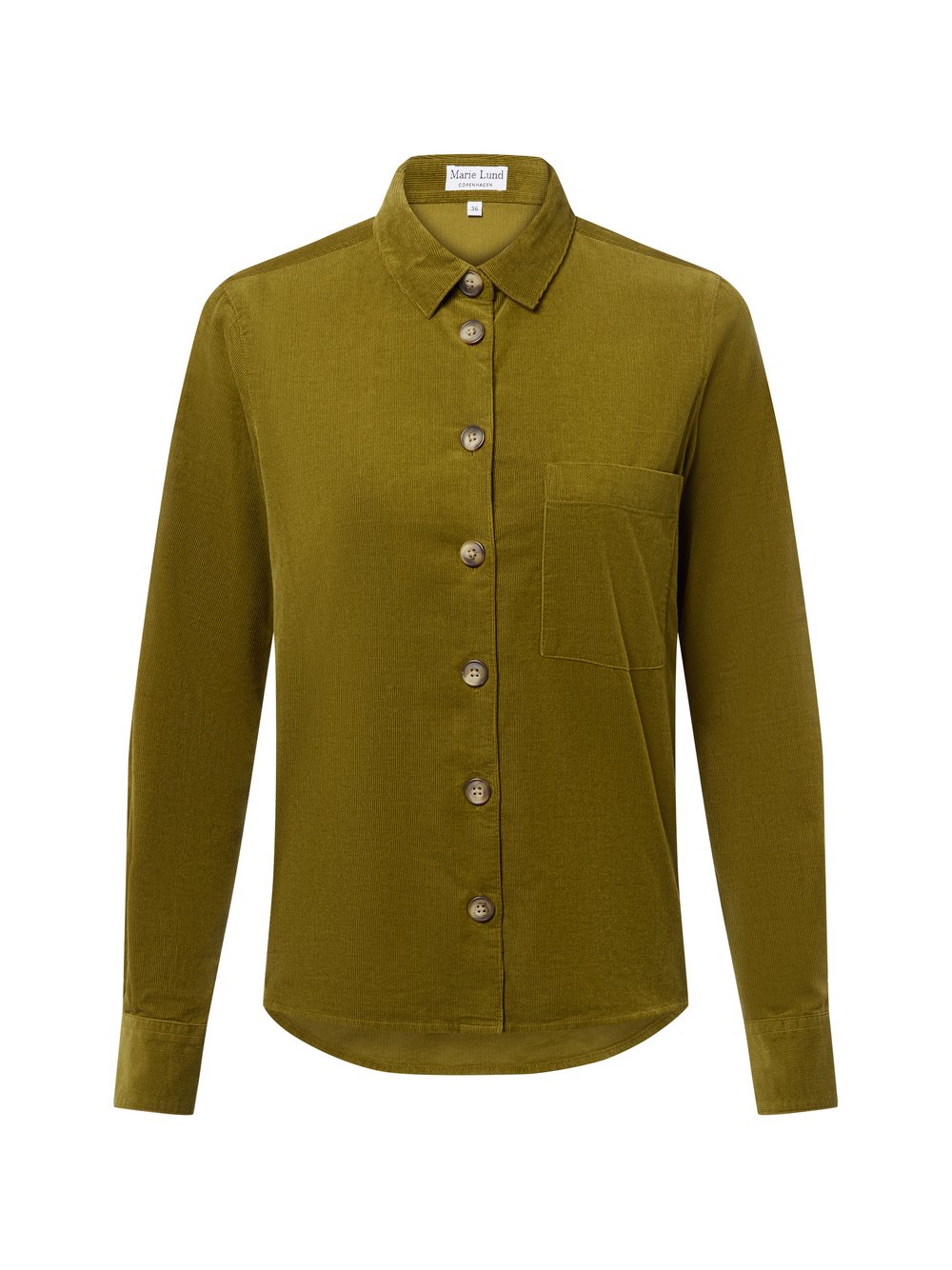 Marie Lund Cordbluse Damen grün, 44