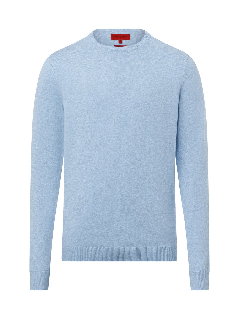 Finshley & Harding Pullover Herren Baumwolle blau meliert, L