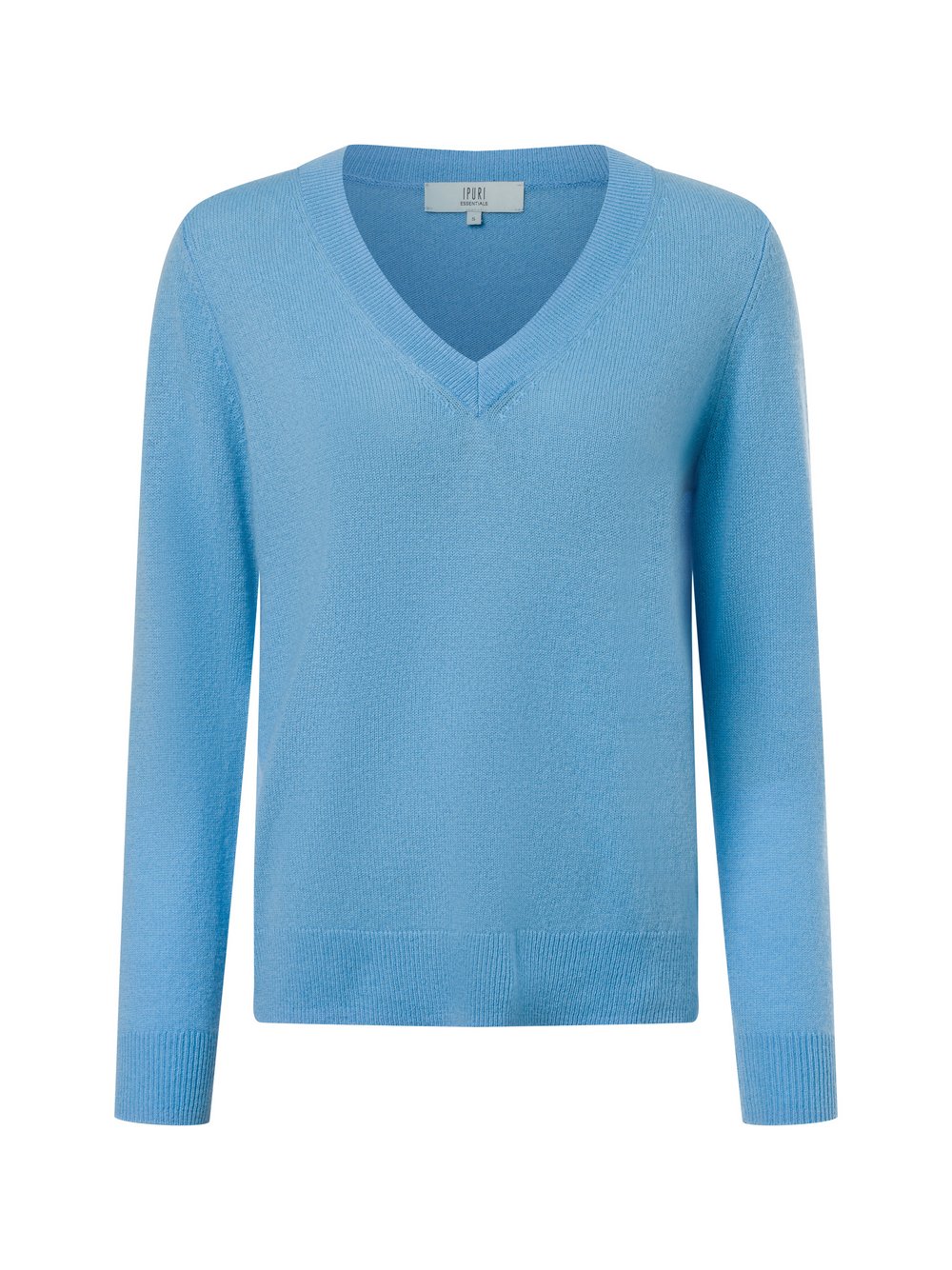 Ipuri Essentials Pure Cashmere Pullover Damen blau, XS